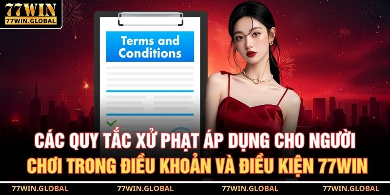 Các quy tắc xử phạt áp dụng cho người chơi trong điều khoản và điều kiện 77WIN